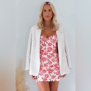 Zara floral mini dress Xxl sm med